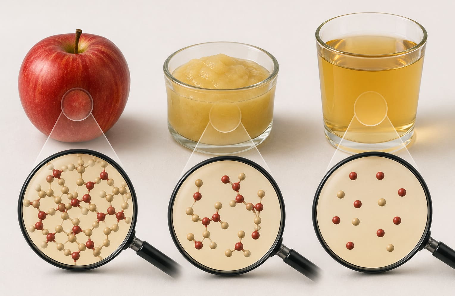 manzana puré zumo
